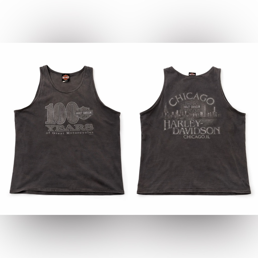 Harley-Davidson 100th Anniversary Tank Top XL – Chicago Dealer – Made in USA